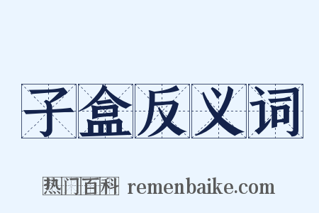 子盒反义词是什么意思的图片